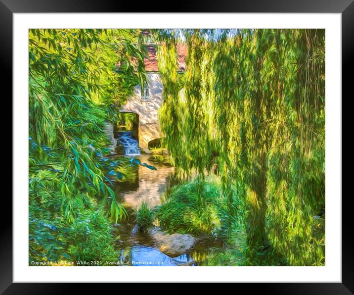 Water Mill Framed Mounted Print by Shaun White