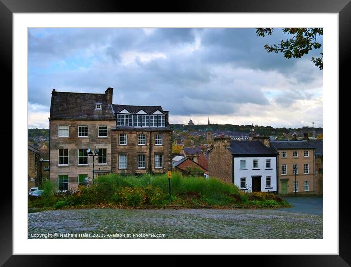 Lancaster from the Castle entrance Framed Mounted Print by Nathalie Hales
