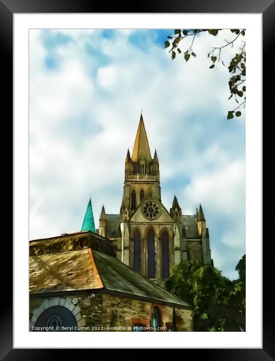 Majestic Gothic Beauty Truro Cathedral  Framed Mounted Print by Beryl Curran