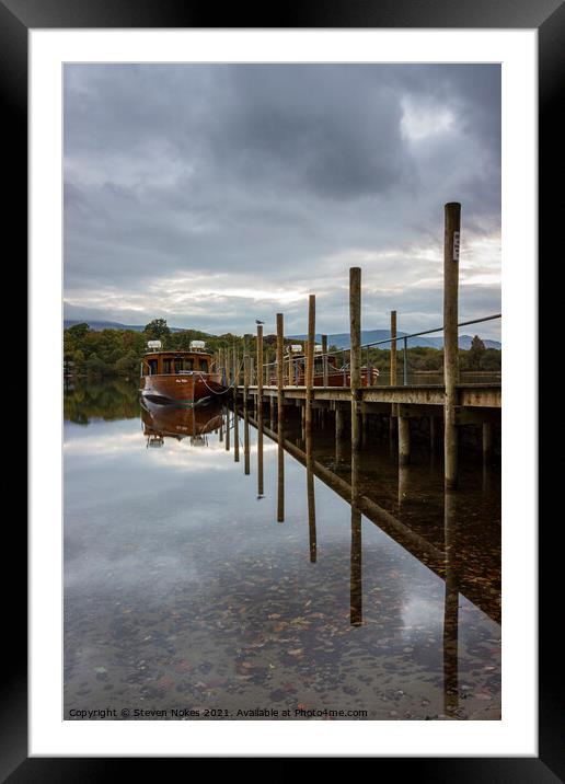 Serenity on Derwent Water Framed Mounted Print by Steven Nokes