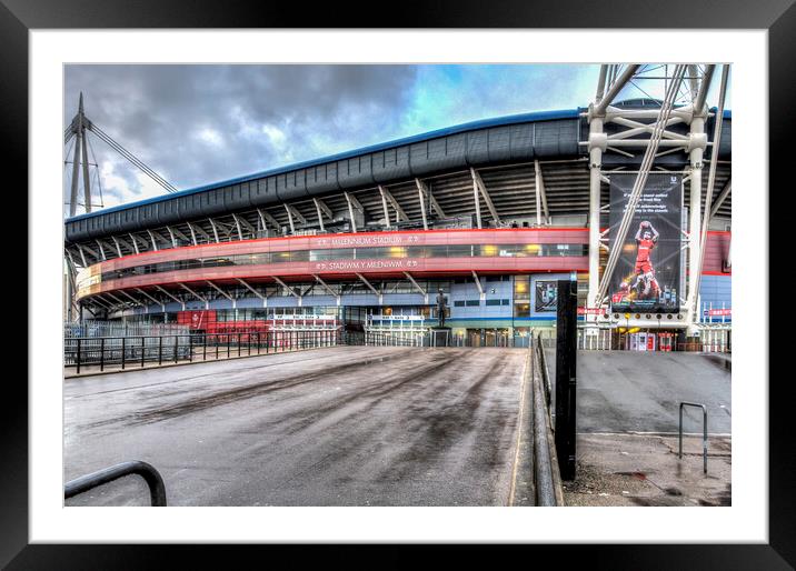 Wales Millennium Stadium Cardiff Framed Mounted Print by Steve Purnell