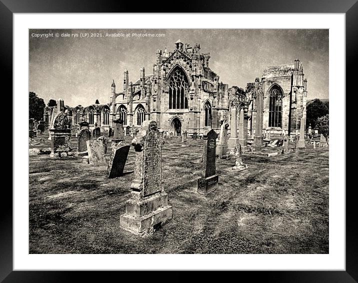 MELROSE ABBEY Framed Mounted Print by dale rys (LP)