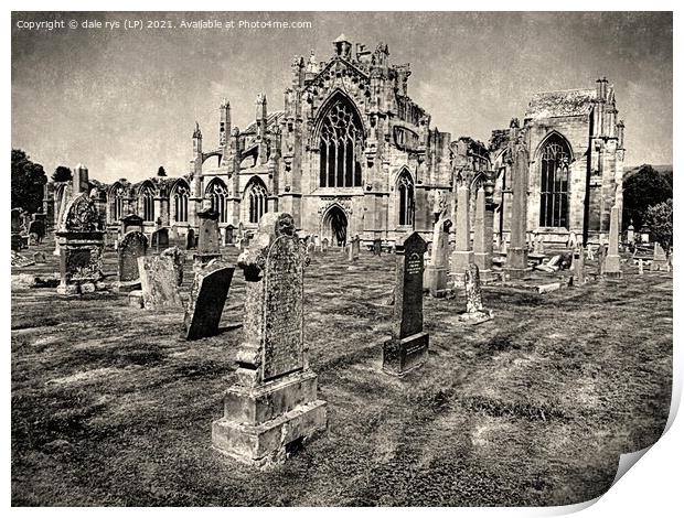 MELROSE ABBEY Print by dale rys (LP)