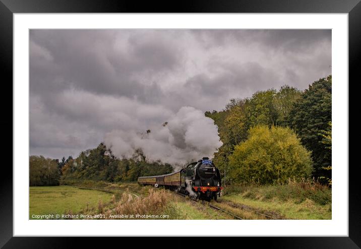 Autumn in the North Yorkshire Moors Framed Mounted Print by Richard Perks