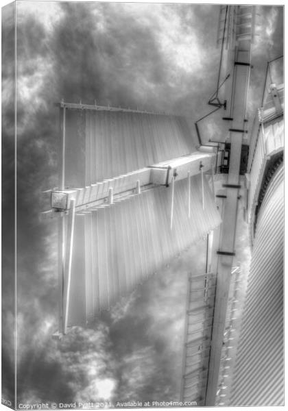 Upminster Windmill Infrared  Canvas Print by David Pyatt