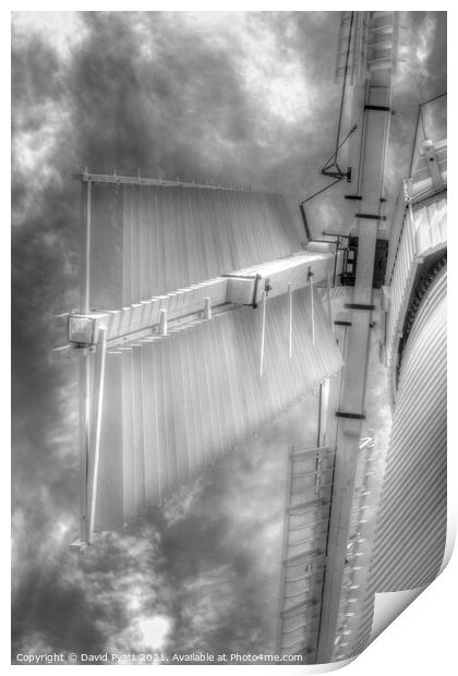 Upminster Windmill Infrared  Print by David Pyatt