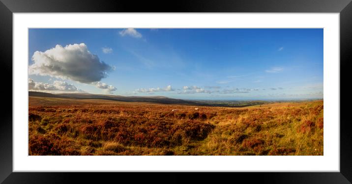 Dartmoor,  view towards Minehead, North Bovey Framed Mounted Print by Maggie McCall