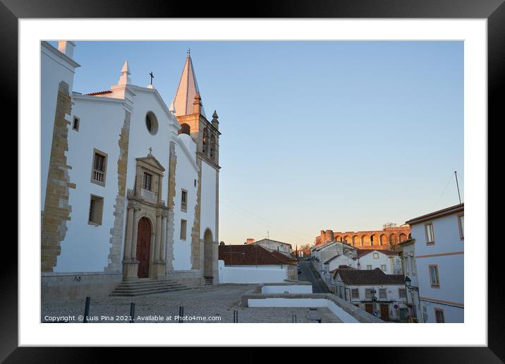 Sao Vicente church in Abrantes at sunset, Portugal Framed Mounted Print by Luis Pina