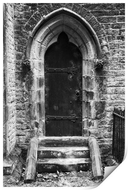 Old Church Doorway Print by Glen Allen
