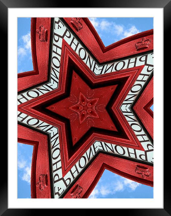 phone star Framed Mounted Print by Heather Newton