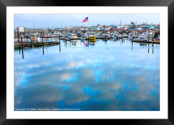 Westport Grays Harbor Washington State Framed Mounted Print by William Perry