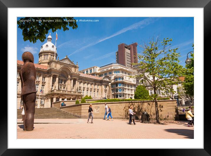 Birmingham Town hall, England Framed Mounted Print by Holly Burgess
