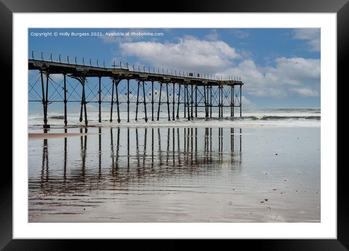  Saltburn-by-the-sea, Redcar Cleveland  Framed Mounted Print by Holly Burgess
