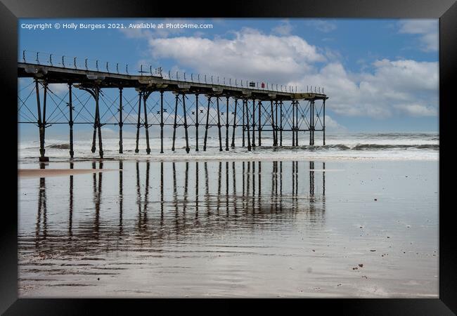  Saltburn-by-the-sea, Redcar Cleveland  Framed Print by Holly Burgess