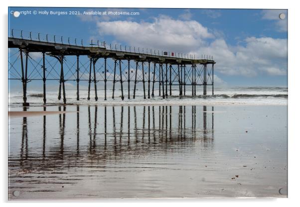  Saltburn-by-the-sea, Redcar Cleveland  Acrylic by Holly Burgess