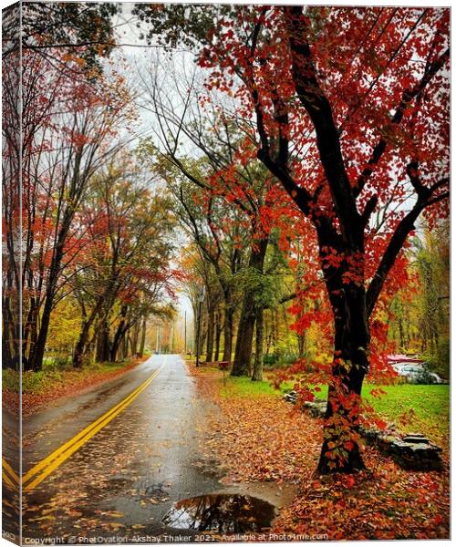 Poster perfect Colorful Autumn landscape Canvas Print by PhotOvation-Akshay Thaker