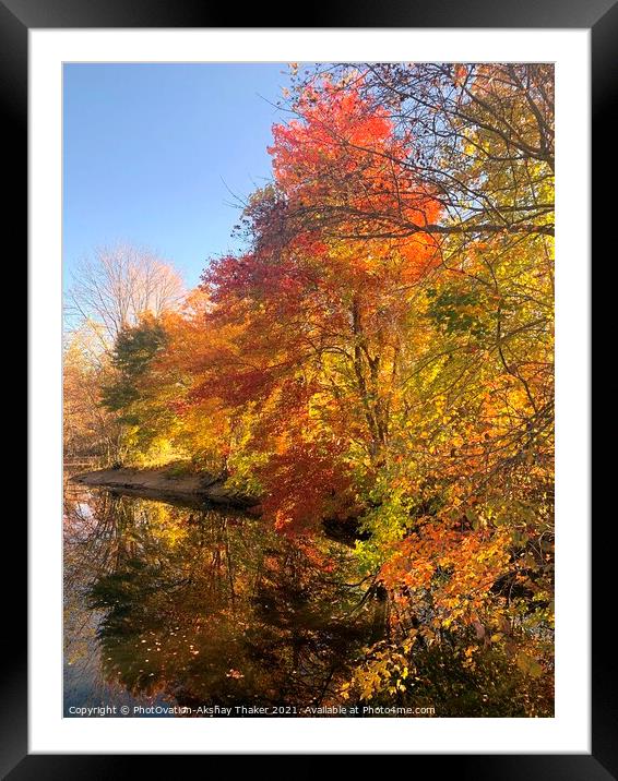 Poster perfect Colorful Autumn or fall landscape Framed Mounted Print by PhotOvation-Akshay Thaker