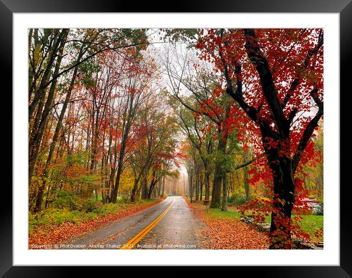 Poster perfect Colorful Autumn landscape Framed Mounted Print by PhotOvation-Akshay Thaker