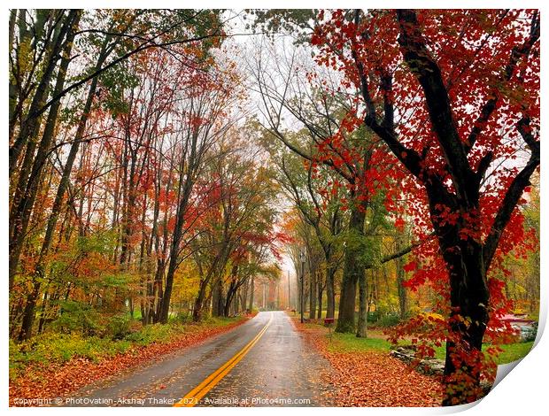 Poster perfect Colorful Autumn landscape Print by PhotOvation-Akshay Thaker