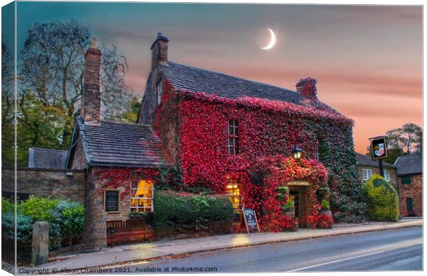 Wentworth Rockingham Arms Canvas Print by Alison Chambers