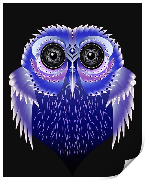 Owl Print by Julie Hoddinott