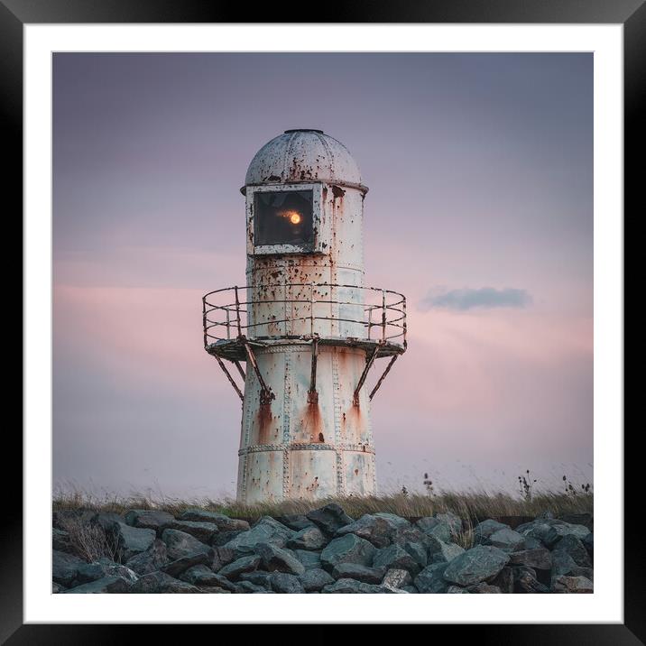 Thorngumbald lighthouse Framed Mounted Print by Jason Thompson