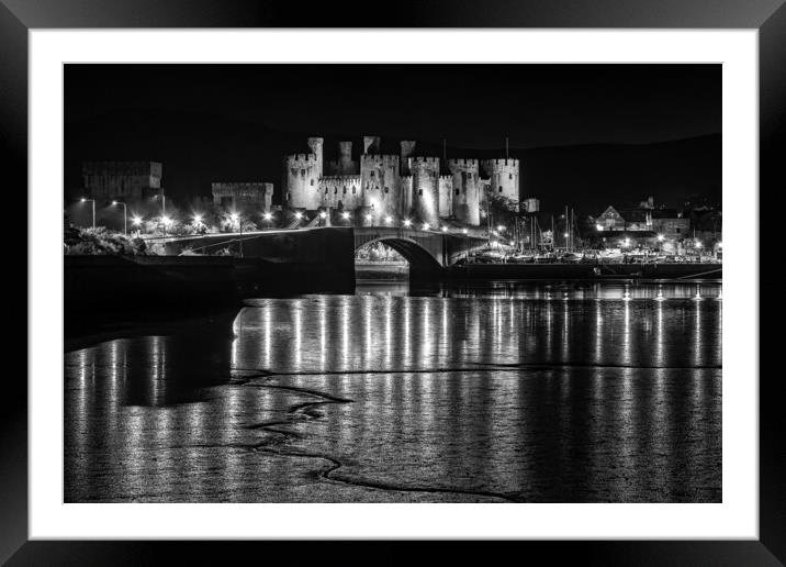 Conwy castle Framed Mounted Print by Kevin Elias