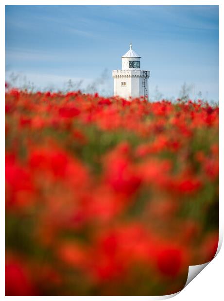 South Foreland Lighthouse Print by Stewart Mckeown