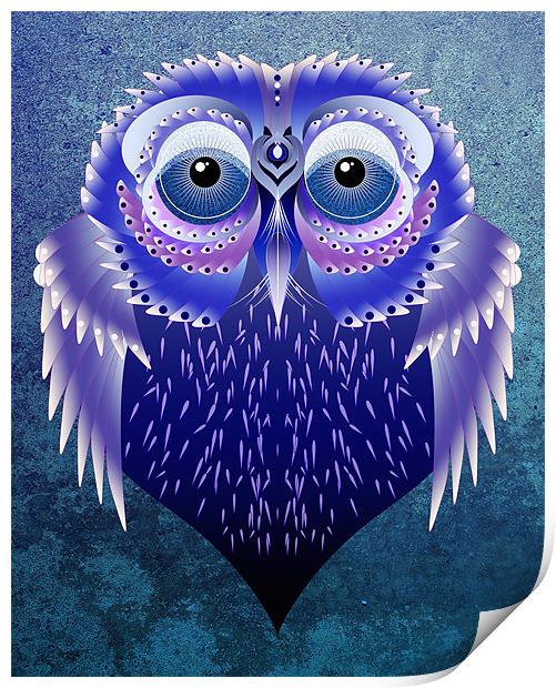 Vector Owl Print by Julie Hoddinott