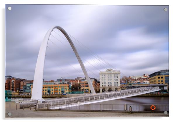 Gateshead Millennium Bridge Acrylic by Mark Jones