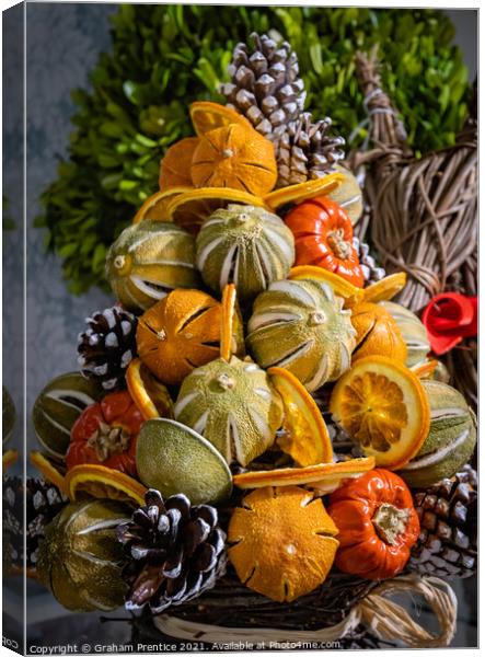 Seasonal Dried Fruits Canvas Print by Graham Prentice