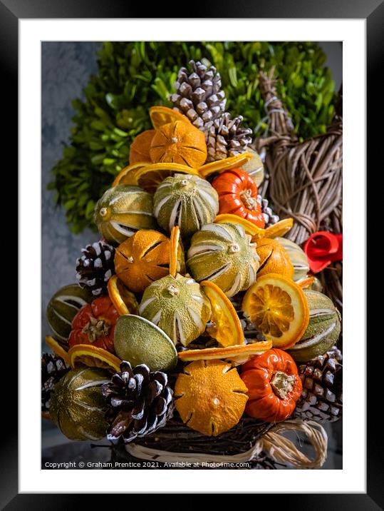 Seasonal Dried Fruits Framed Mounted Print by Graham Prentice