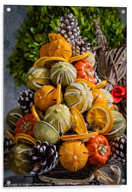Seasonal Dried Fruits Acrylic by Graham Prentice