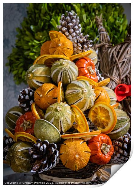 Seasonal Dried Fruits Print by Graham Prentice
