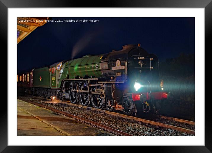 Tornado at night. Framed Mounted Print by David Birchall