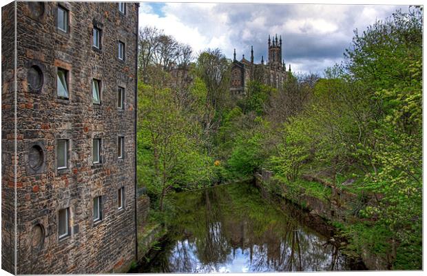 Holy Trinity from Dean Village Canvas Print by Tom Gomez