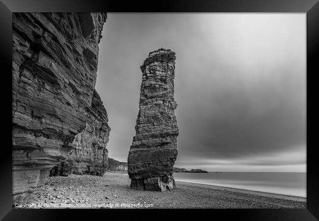 Lot's Wife Sea Stack Framed Print by Darren Johnson