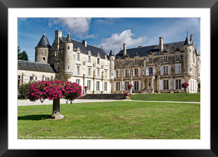 The Timeless Elegance of Chateau de Terre-Neuve Framed Mounted Print by Roger Mechan