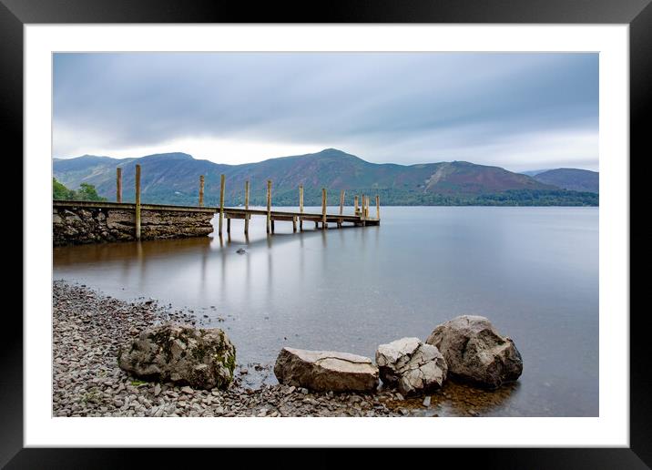 Ashness Jetty Framed Mounted Print by Roger Green