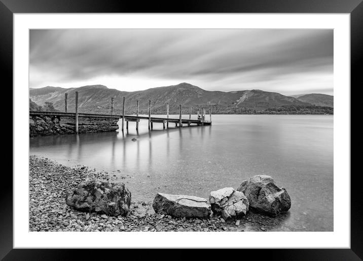 Ashness Jetty Framed Mounted Print by Roger Green