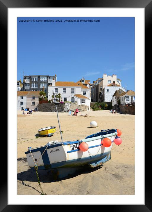 St ives cornwall Framed Mounted Print by Kevin Britland