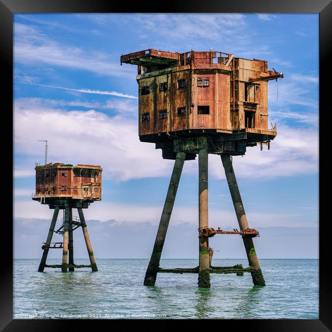 Maunsell Forts Framed Print by Wight Landscapes