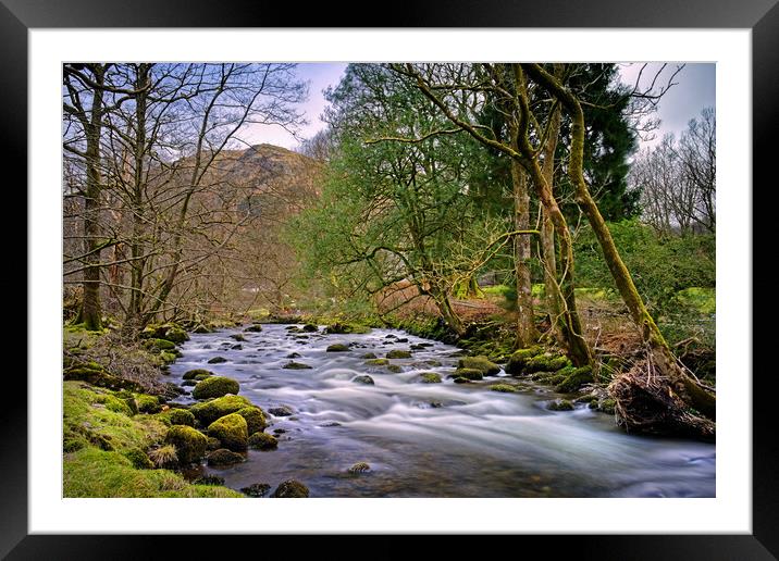 River Rothay  Framed Mounted Print by Darren Galpin