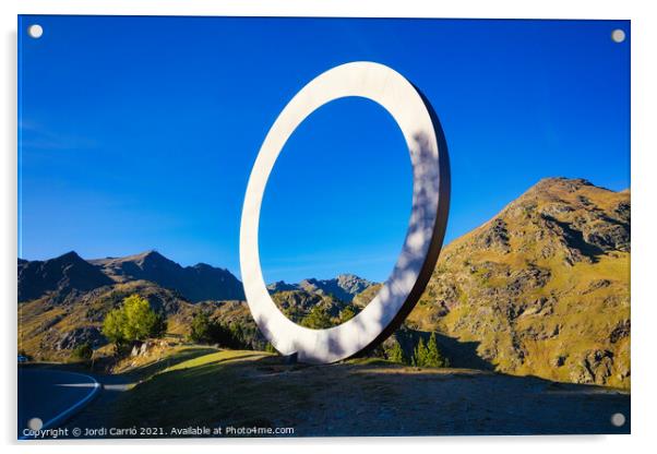 Mountains of Arcalis in the Andorran Pyrenees - Orton glow Editi Acrylic by Jordi Carrio