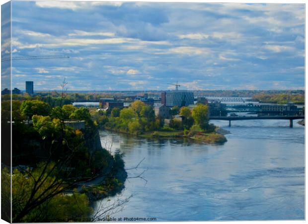 The Mighty Ottawa River Canvas Print by Stephanie Moore