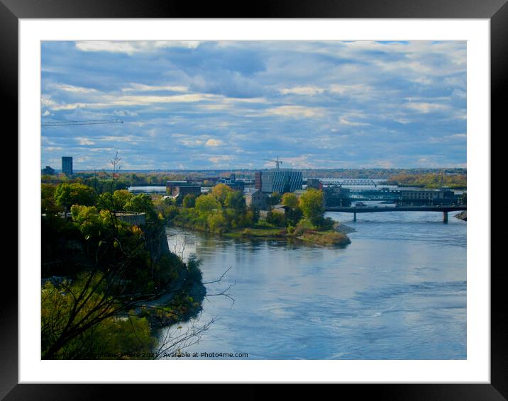 The Mighty Ottawa River Framed Mounted Print by Stephanie Moore