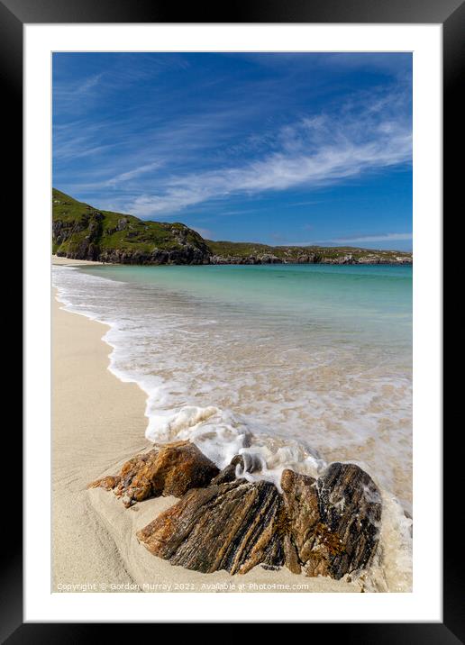 Carnish Beach, Isle of Lewis Framed Mounted Print by Gordon Murray