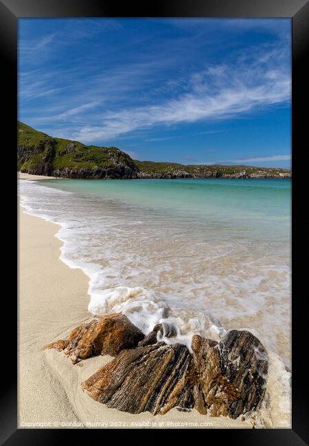 Carnish Beach, Isle of Lewis Framed Print by Gordon Murray