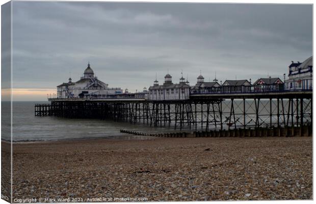 Eastbourne Pier in 2014 Canvas Print by Mark Ward