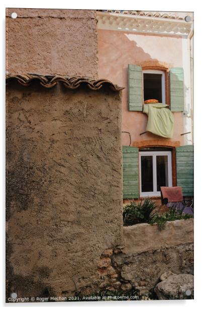 Refreshing Provencal bedding Acrylic by Roger Mechan